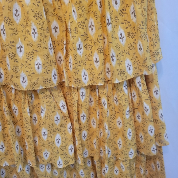 Veronica Beard Yellow Floral One-Shoulder Maxi Dress - Picture 10 of 16